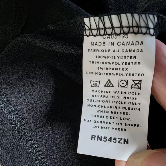 PICCADILLY Shirt Womens XL Avant Garde Mesh Layered Whimsigoth Made In Canada - Picture 10 of 13